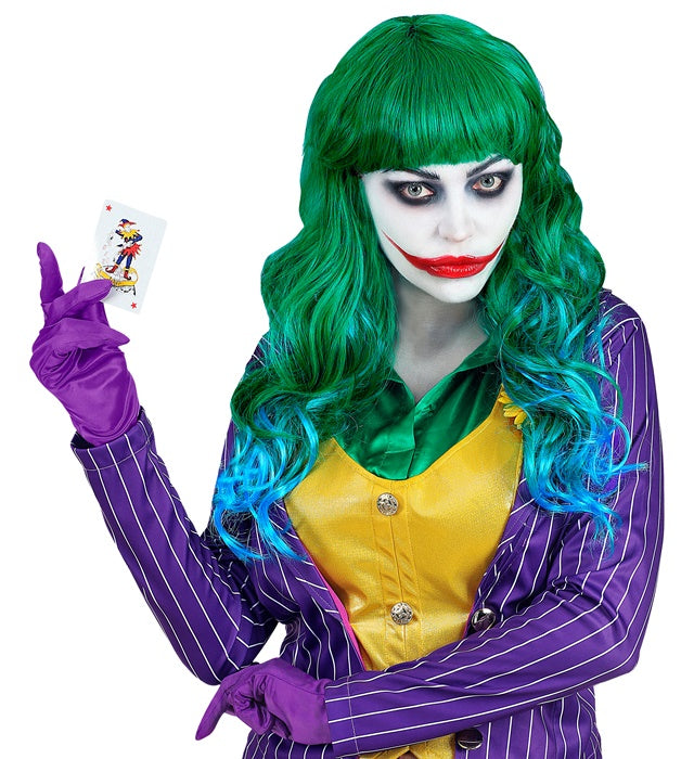 Lila Handschuhe als Clownkostüm Zubehör für Fasnacht und Karneval