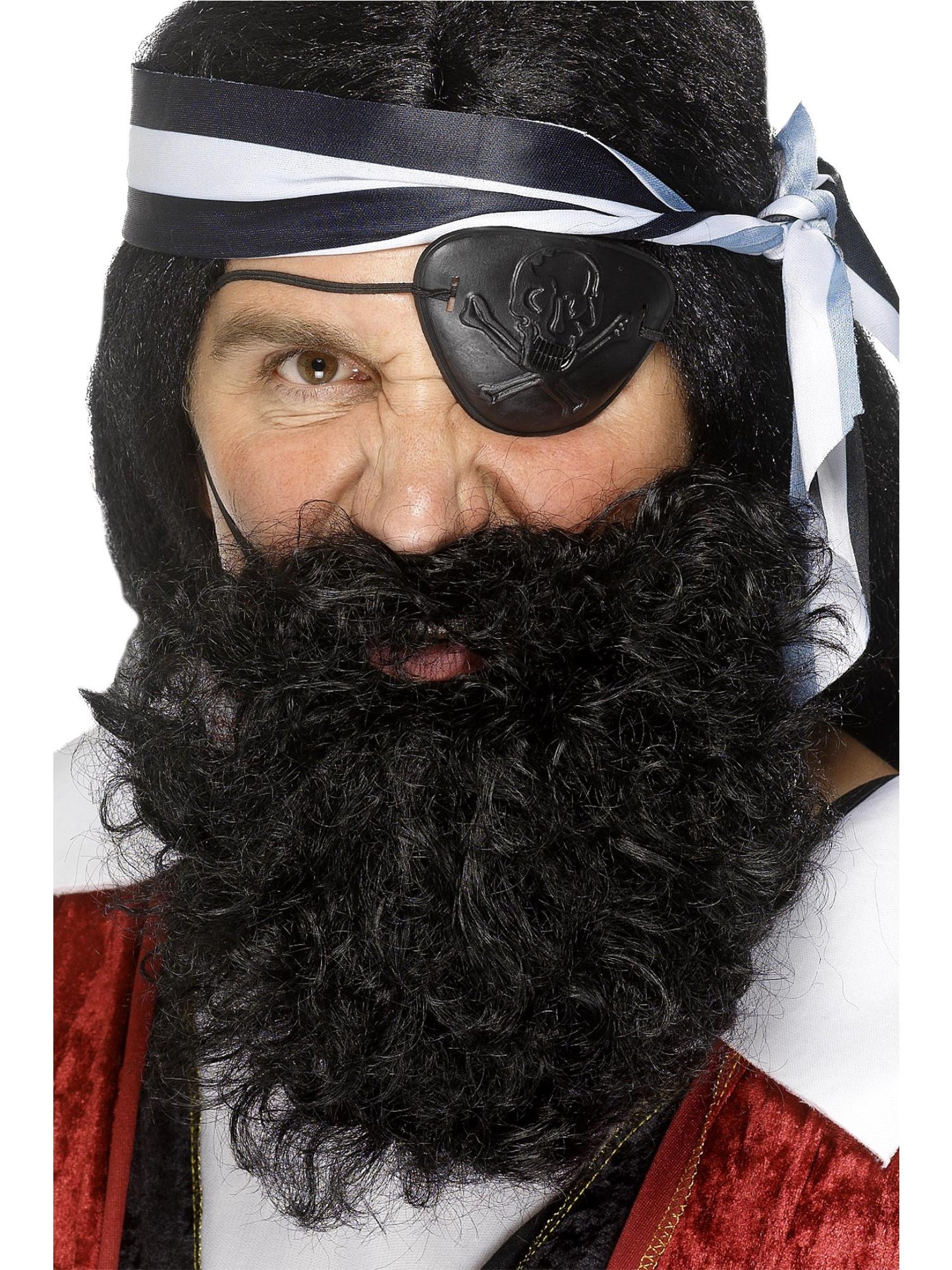 Smiffys Deluxe Pirate Beard, Black CD für Herren