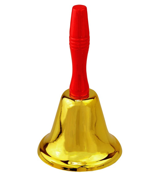 Maxi Weihnachtsmann Glocke aus Messing 20 cm als festliches Weihnachtsdeko-Accessoire