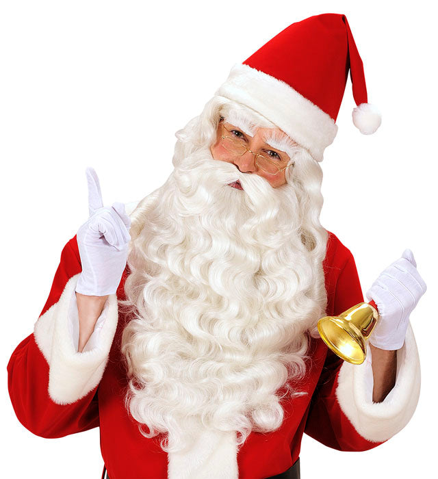 Maxi Weihnachtsmann Glocke aus Messing 20 cm als festliches Weihnachtsdeko-Accessoire