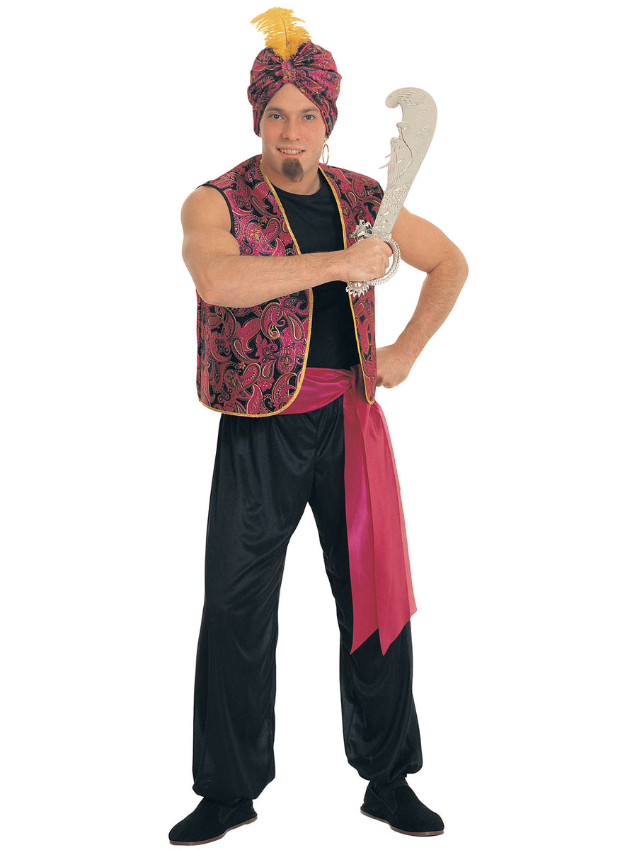 Rubies Sultan-Kostüm für Herren mit Weste, Hose und Turban