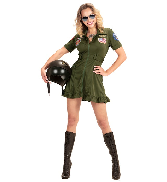 Damenkostüm Kampfjetpilotin Fasnacht Kleid