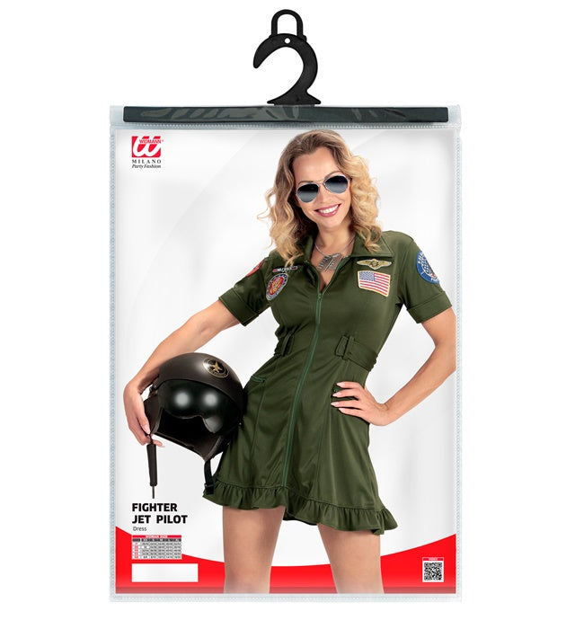 Damenkostüm Kampfjetpilotin Fasnacht Kleid