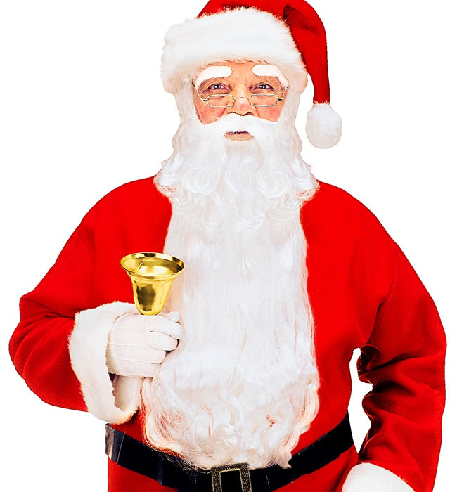 Luxuriöser Weihnachtsmann Bart mit Schnurrbart und Augenbrauen für festliche Kostüme