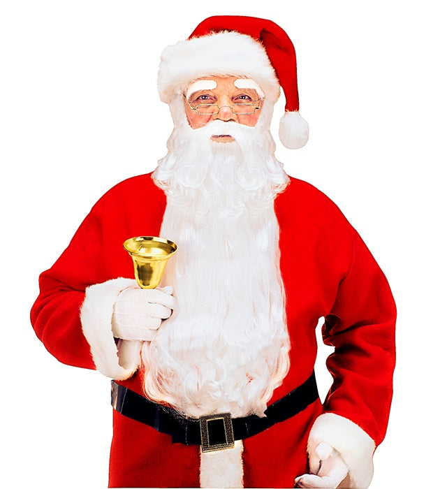Luxuriöser Weihnachtsmann Bart mit Schnurrbart und Augenbrauen für festliche Kostüme