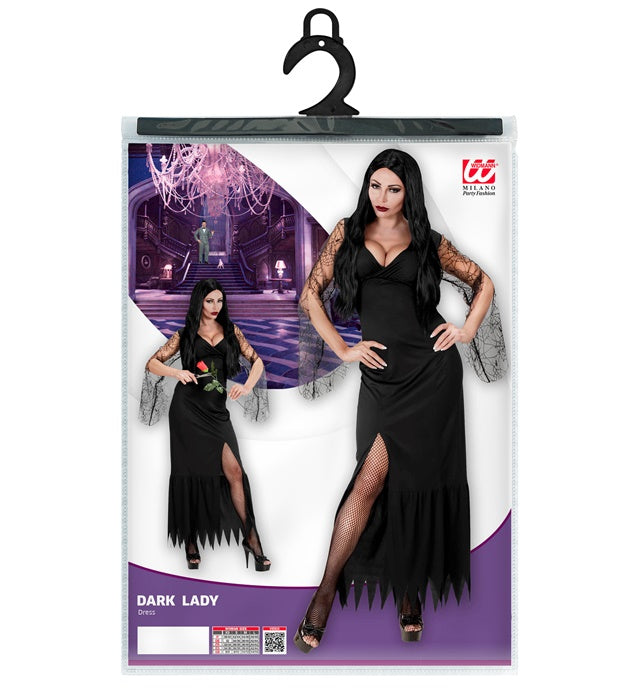 Dunkles Gothic Kleid DARK LADY für Fasnacht und Mottopartys