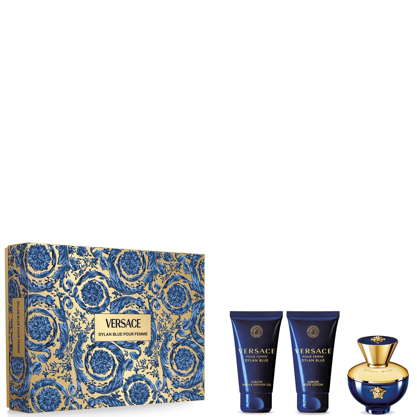 VERSACE VERSACE Dylan Blue Femme Eau de Parfum Set 50 ml Shower Gel 50 ml Body Lotion 50 ml Parfüm