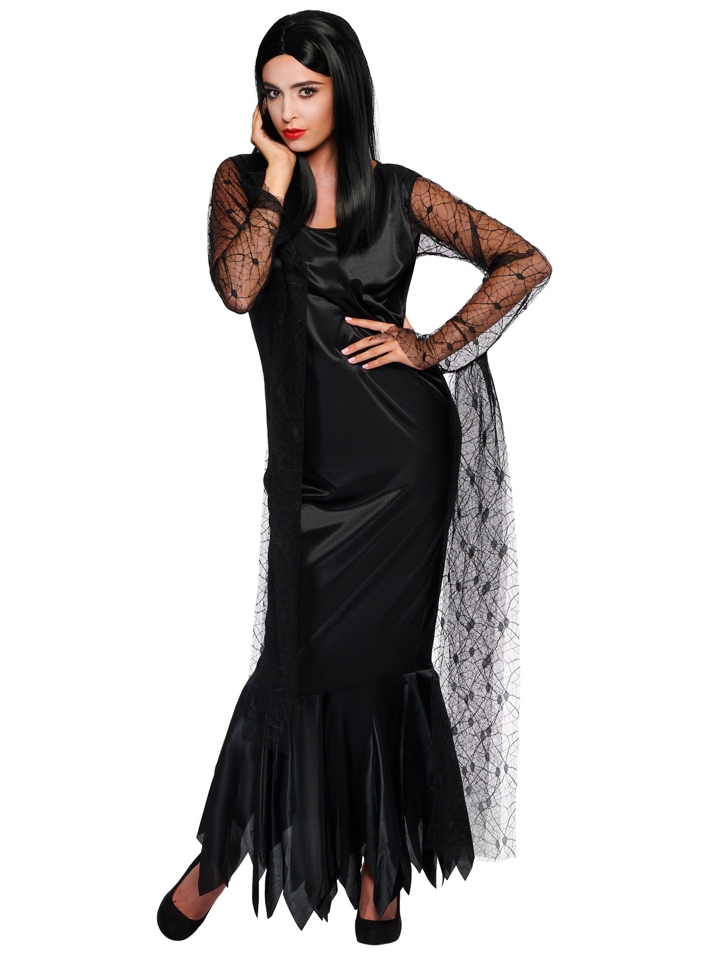 Rubies Morticia Adams Kostüm für Erwachsene für Damen