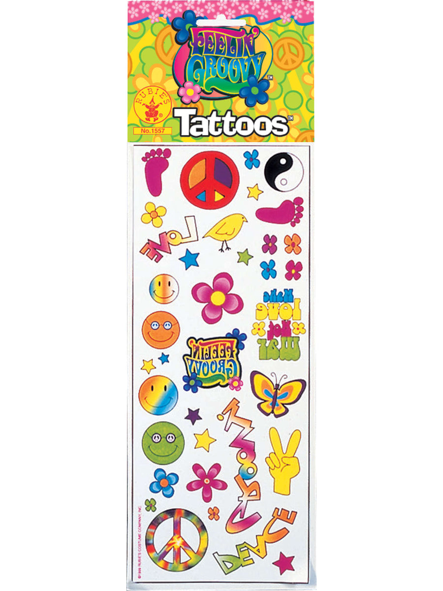 Rubies 70S Feelin' Groovy Tattoos Kostümzubehör