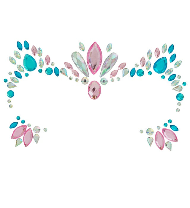 Selbstklebende Glitzersteine Einhorn für Gesichtsschmuck