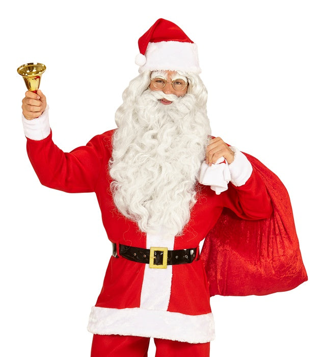 Weihnachtssack aus rotem Samt 60x100 cm gefüllt mit Geschenken