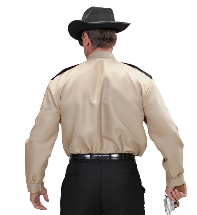 Sheriff-Hemd mit Western-Design für Fasnacht und Karneval