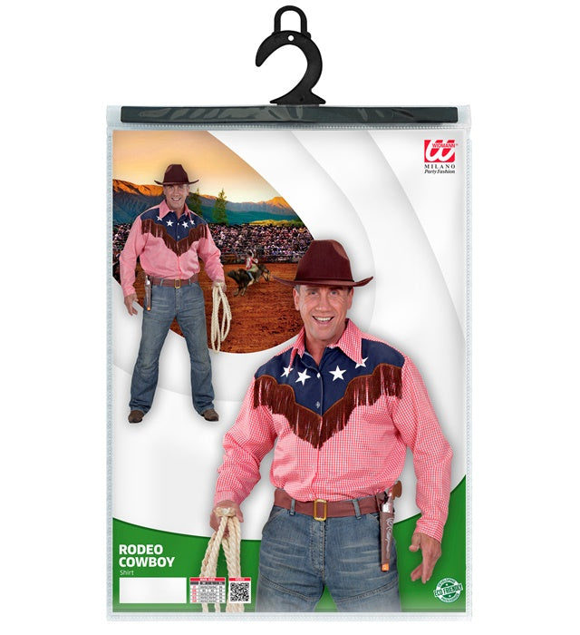 Cowboy-Hemd mit kariertem Muster für Fasnacht und Western-Events