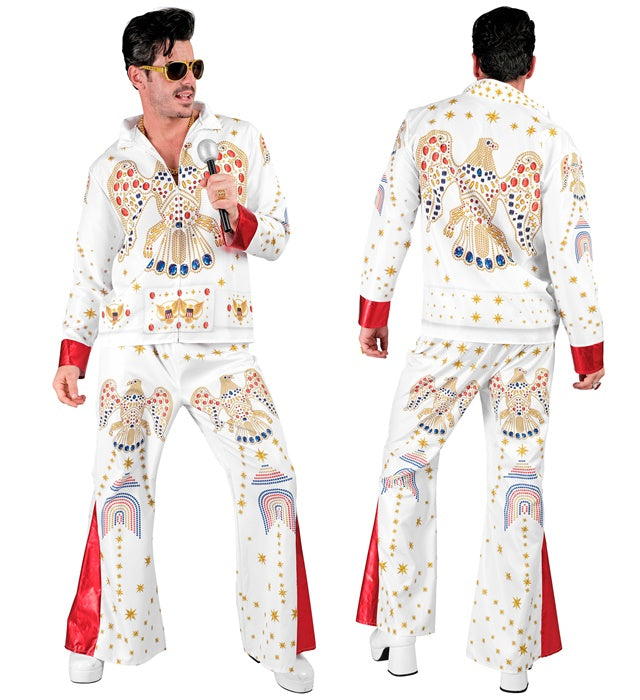 King of Rock'n'Roll Kostüm Oberteil und Hose im Rock'n'Roll Stil