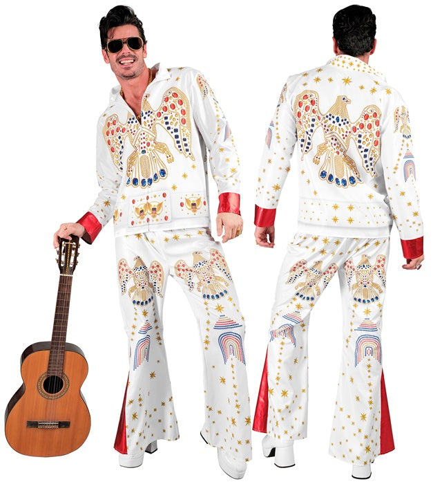 King of Rock'n'Roll Kostüm Oberteil und Hose im Rock'n'Roll Stil