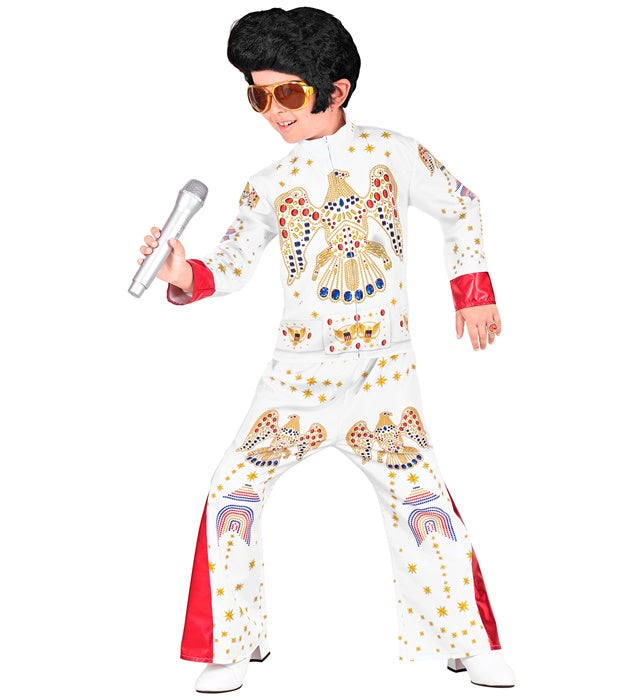King of Rock’n’Roll Kostüm Oberteil und Hose für Fasnacht und Mottoparty