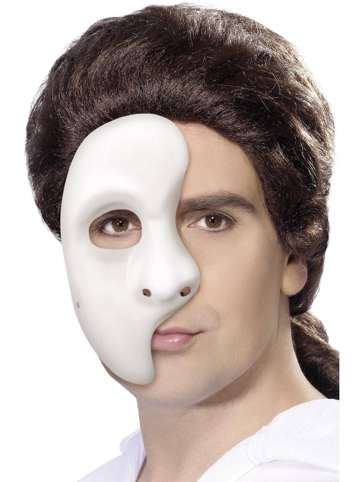 Smiffys FACEMASKS Phantom Mask, White für Unisex
