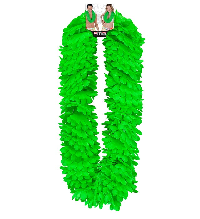 Grüne Hawaiikette aus Kunststoffperlen für Fasnacht und Karneval