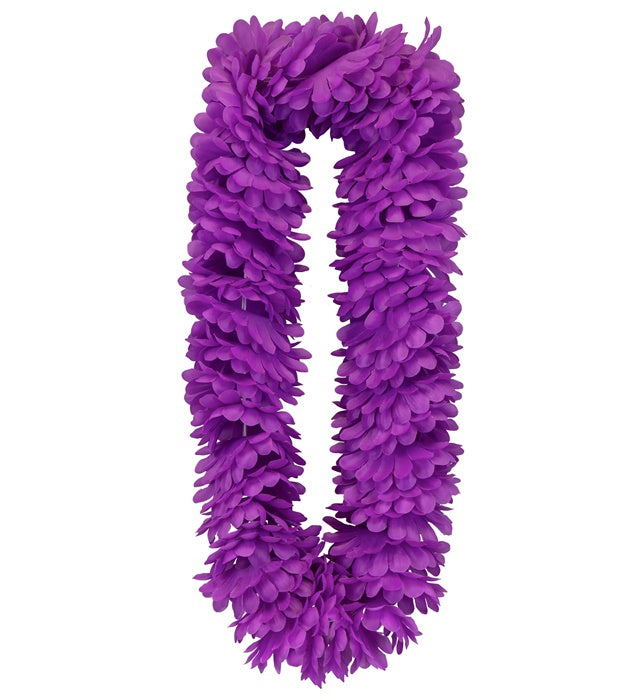 Violette Hawaiikette aus Kunststoff für Fasnacht und Karneval