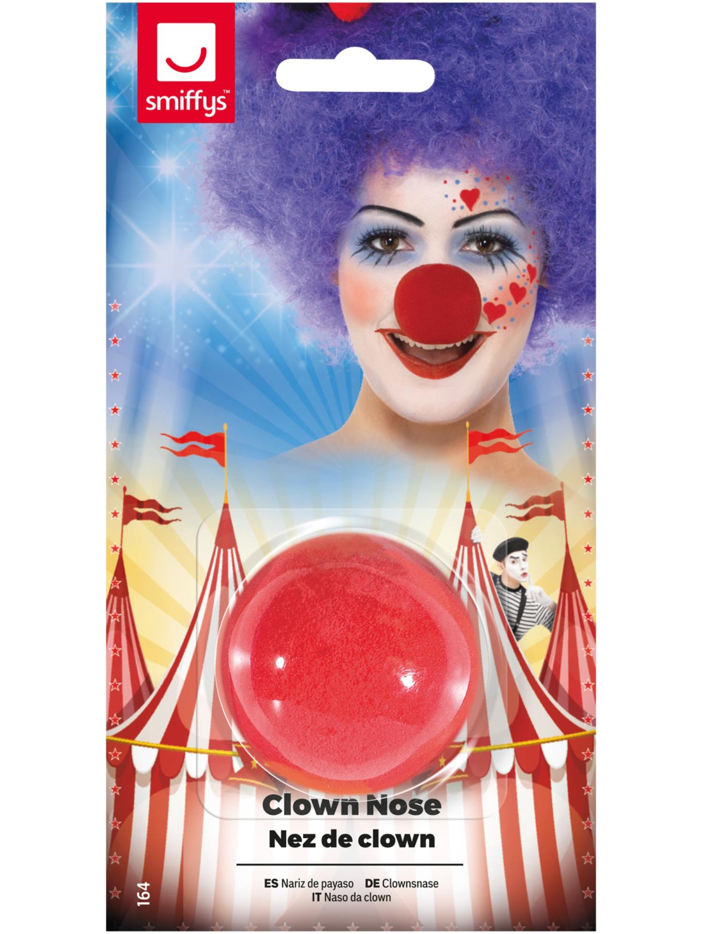 Smiffys Clown Nose, Red AC für Unisex