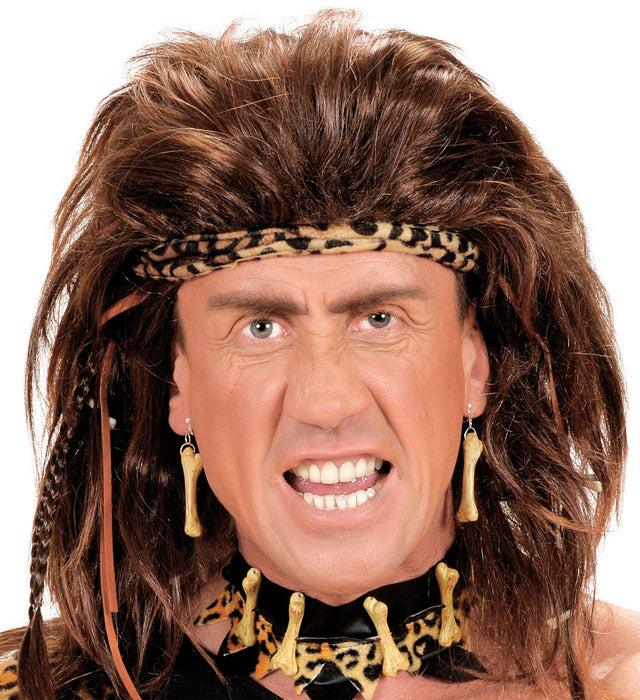 Knochen Ohrringe als auffälliges Kostümzubehör für Fasnacht und Karneval