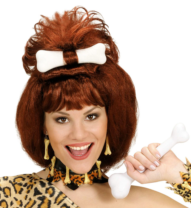 Knochen Ohrringe als auffälliges Kostümzubehör für Fasnacht und Karneval