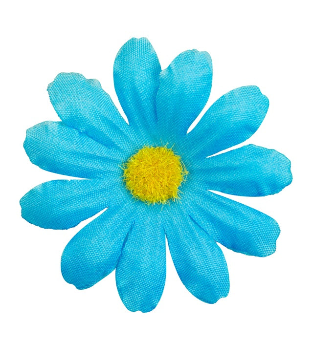 20 blaue Deko Blumen für Fasnacht und Partydekoration