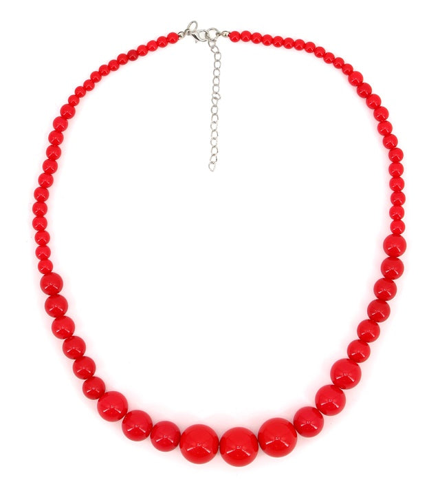 Rote Kette im 70er Jahre Stil als Fasnacht-Accessoire