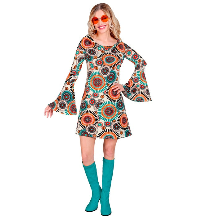 THE 60s FASHION Vintage Kleid im Retro-Design für Fasnacht und Mottoparty
