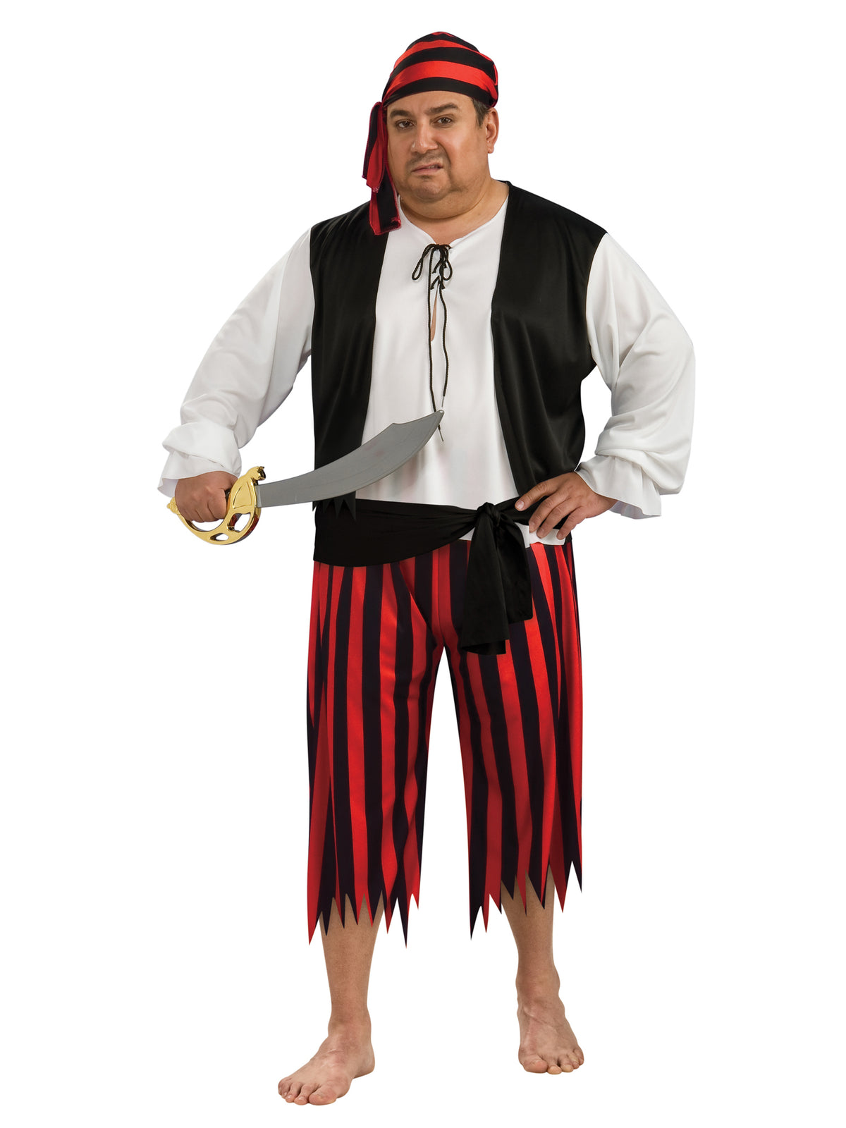 Rubies Piratenkostüm für Herren mit Hemd Hose und Hut