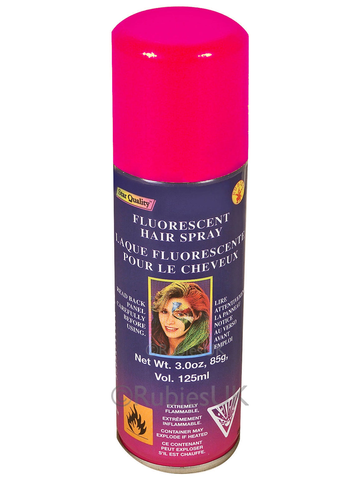 Rubies Red Fluorescent Hairspray Kostümzubehör