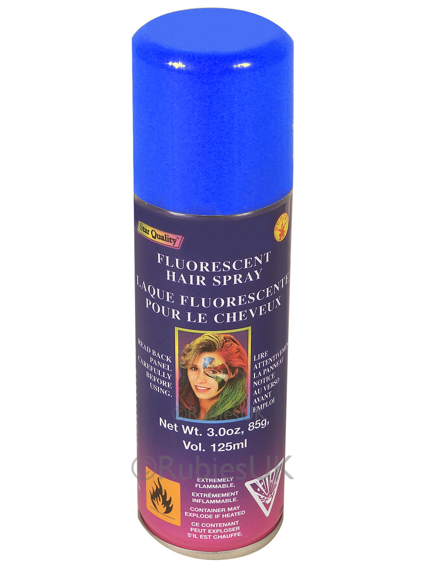 Rubies Blue Fluorescent Hairspray Kostümzubehör