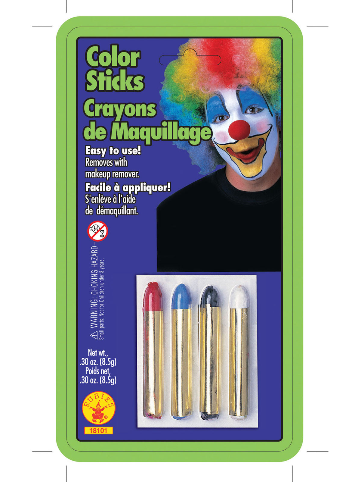 Rubies Face Paint Crayon Set Make-Up