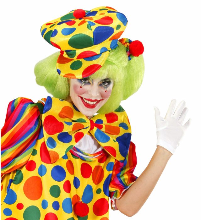 Große bunte Clown Fliege als Fasnacht Accessoire