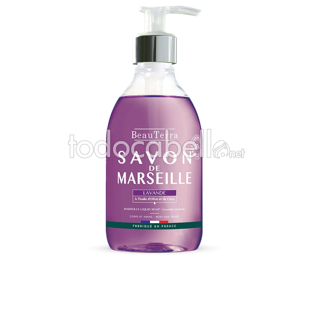 Beauterra Marseille Jabón Lavanda 300ml Marseille-Seife mit Lavendel