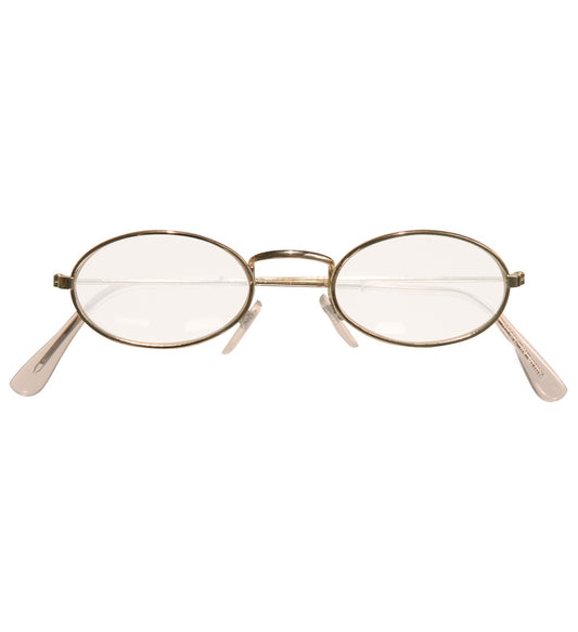 Santa Brille Metall Oval mit Gläsern