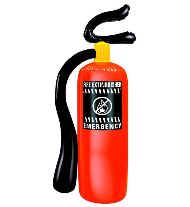 Aufblasbarer Feuerlöscher 50 cm als Kostümzubehör für Fasnacht und Karneval