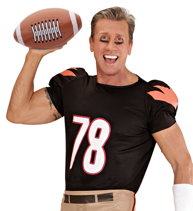 Aufblasbarer amerikanischer Football 36 cm als Fasnacht-Accessoire