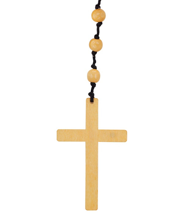 Eleganter Rosenkranz mit Perlen als Fasnacht-Accessoire
