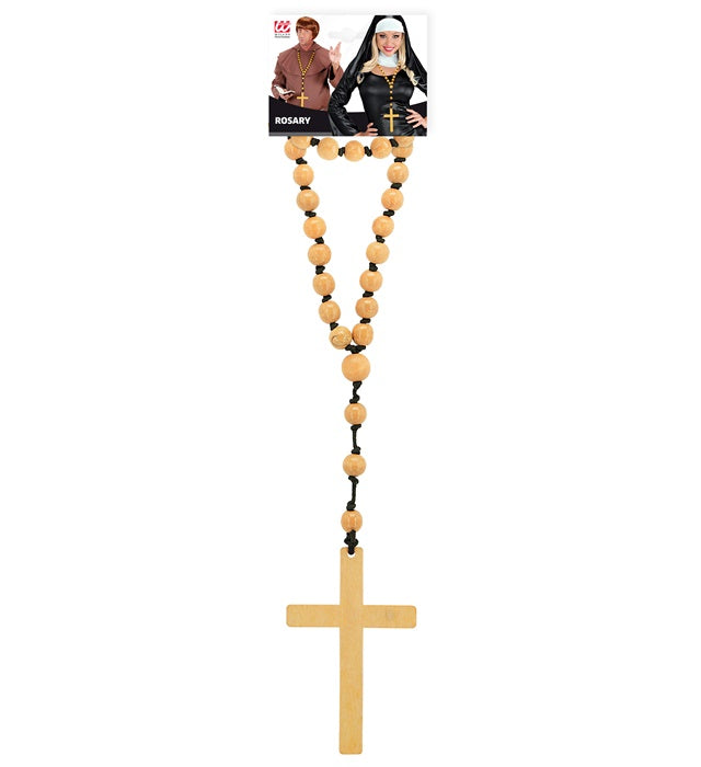 Eleganter Rosenkranz mit Perlen als Fasnacht-Accessoire