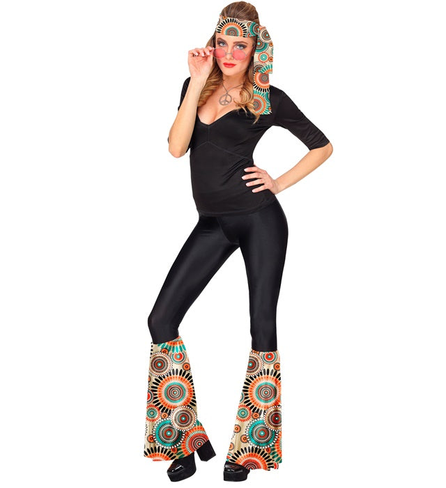 THE 60s FASHION Vintage Stirnband und Stulpen Set in bunten Retrofarben