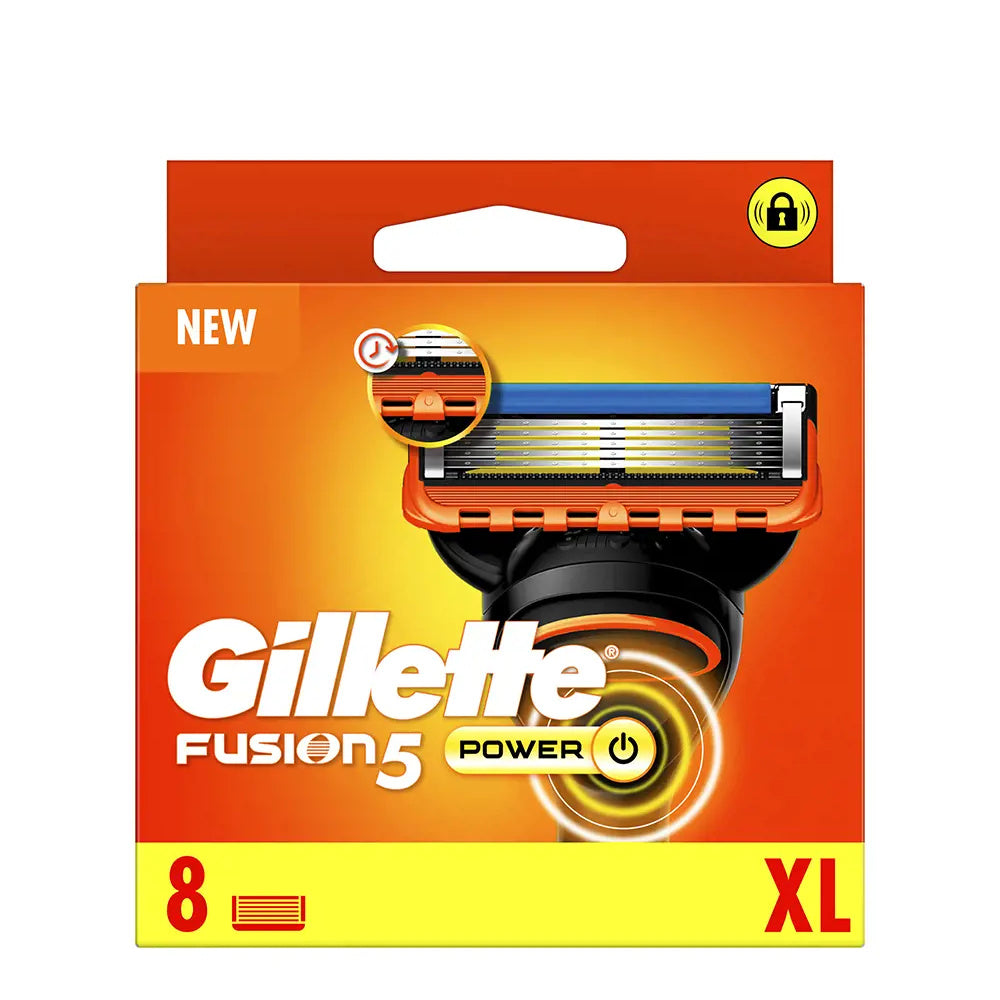 GILLETTE Gillette Fusion 5 Power Rasierer mit 8 Ersatzklingen Nachfüllpackung Kosmetik