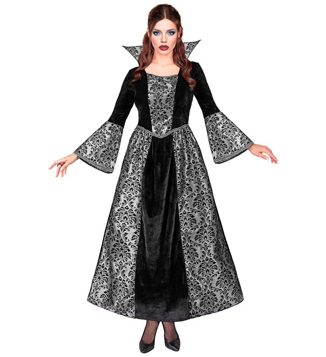 VAMPIRIN Kleid in elegantem Vampir-Design für Fasnacht und Halloween