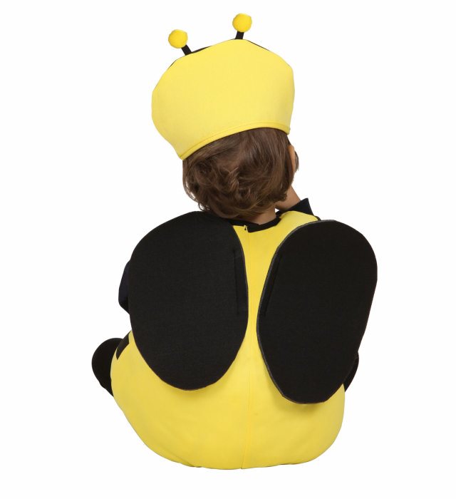 Puffy Biene Kostüm mit Flügeln und Kopfbedeckung für Fasnacht und Karneval