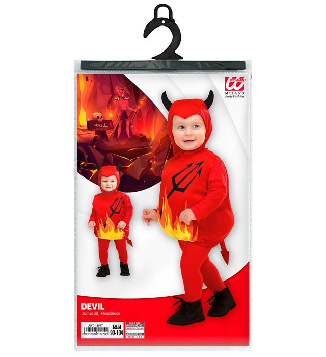 Rotes Puffy Devil Teufelshorn als Kopfbedeckung für Fasnacht