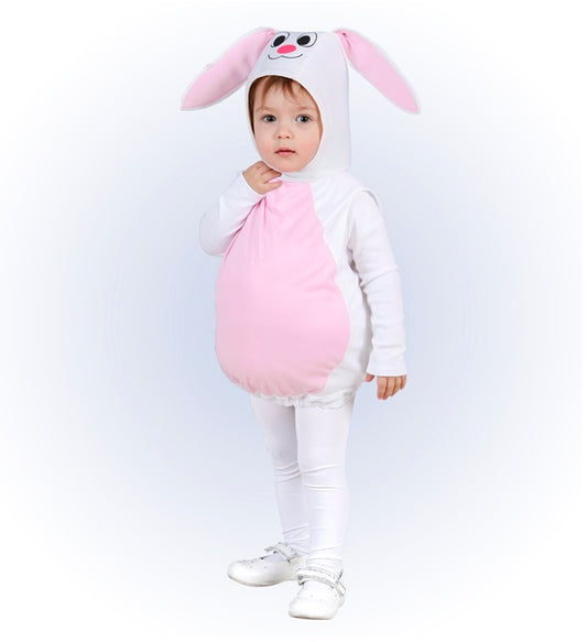 Puffy Häschen Kopfbedeckung aus weichem, flauschigem Material für Fasnacht und Karneval