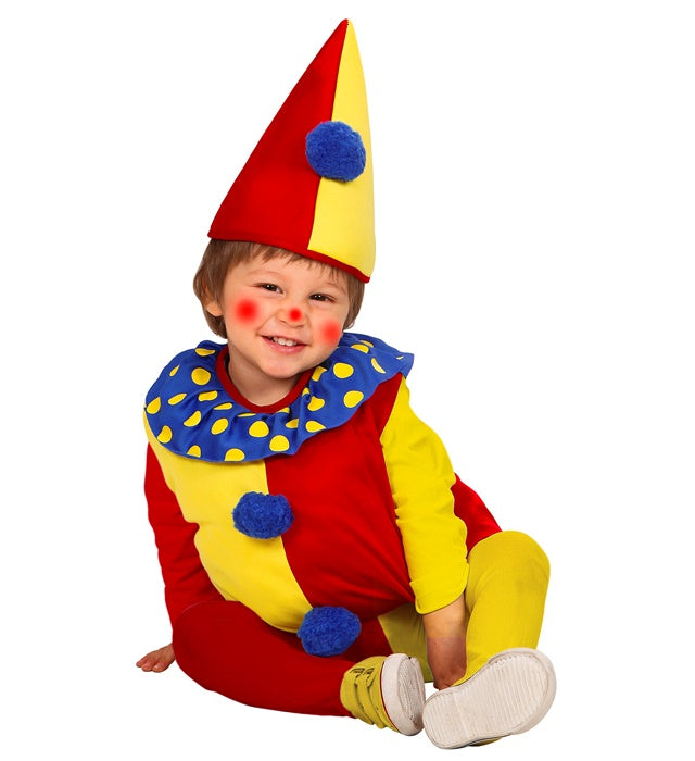 Bunte Puffy Clown Kopfbedeckung als Fasnachts-Accessoire