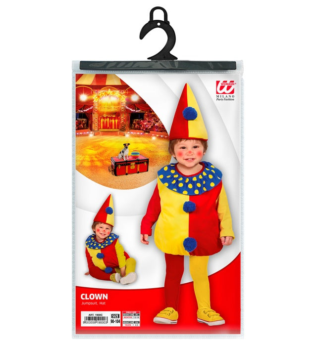 Bunte Puffy Clown Kopfbedeckung als Fasnachts-Accessoire