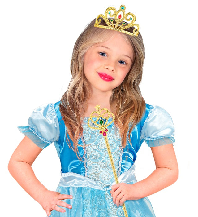 Goldener Zauberstab als Accessoire für Fasnacht und Mottoparty