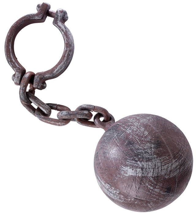 Sträflingskugel 57 cm Länge und 16 cm Durchmesser als Fasnachtsdekoration